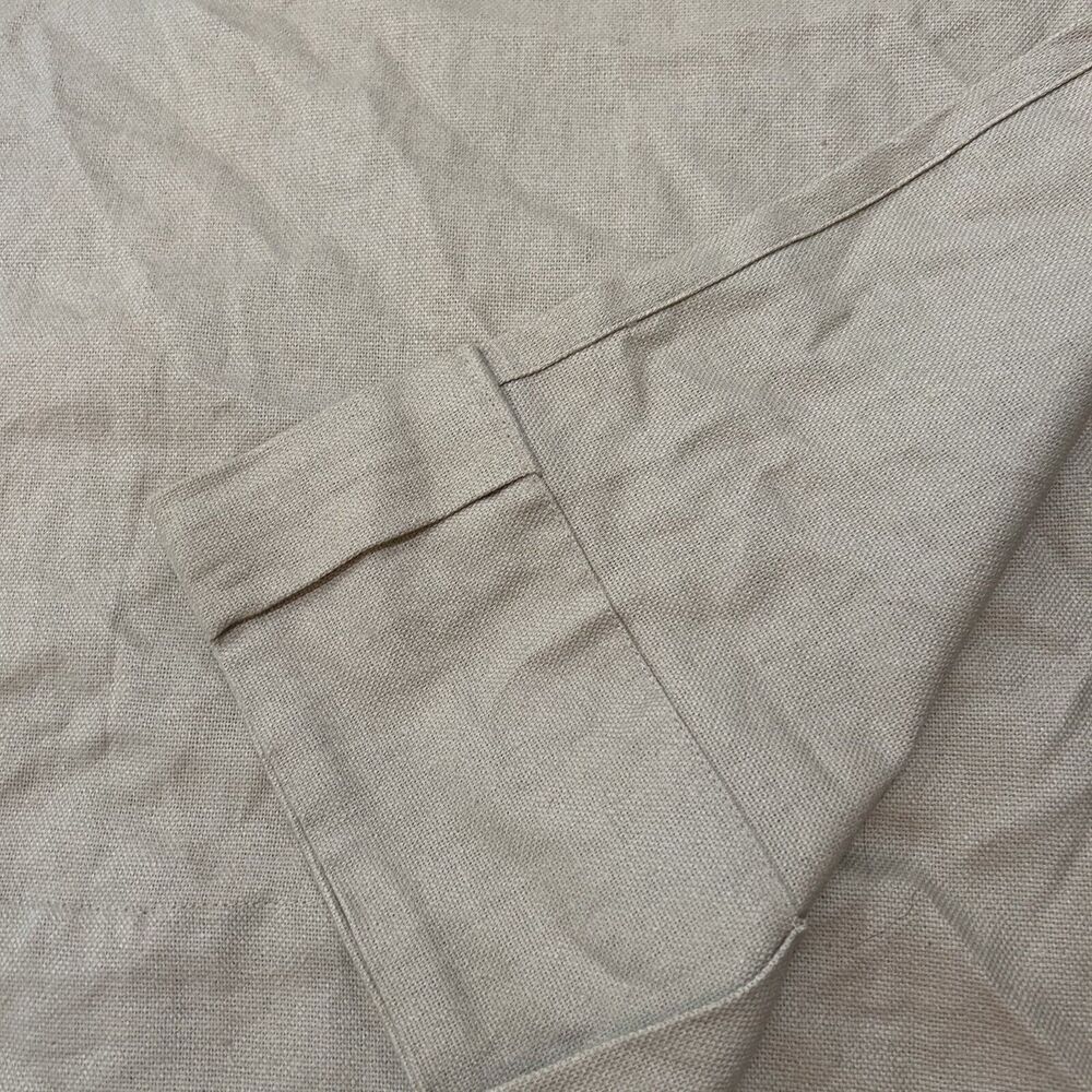 West Elm Natural Beige Curtain Panel 48" x 84" Natural Rod‎ Pocket Opaque Boho